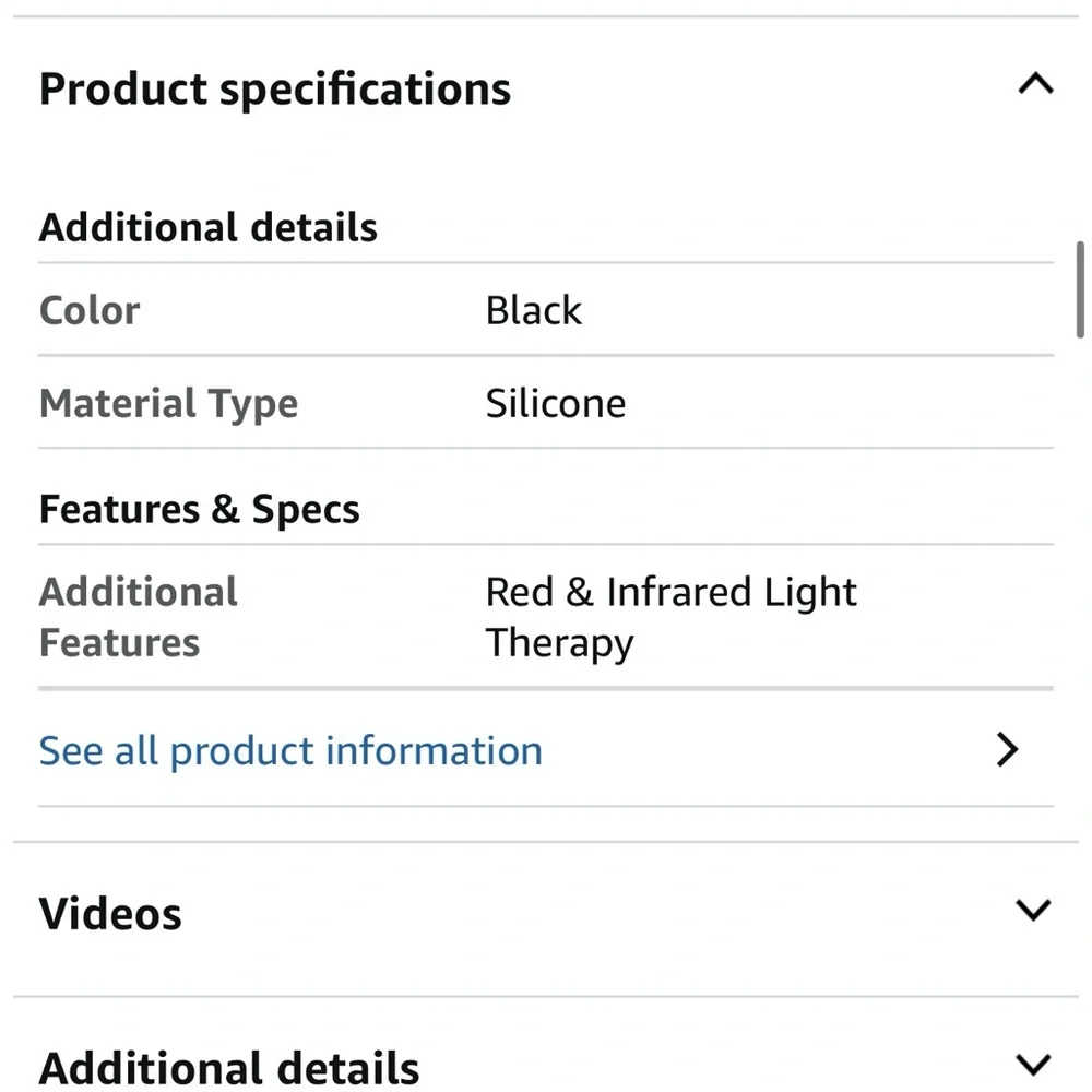 Comfytemp Cordless Red Light Pad for Neck & Shoulders